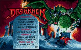 Title screen of Drakkhen on the Atari ST.