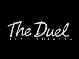Title screen of Duel, The - Test Drive 2 on the Atari ST.