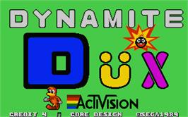 Title screen of Dynamite Dux on the Atari ST.