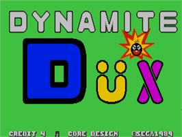 Title screen of Dynamite Düx on the Atari ST.