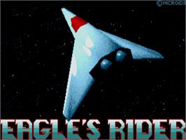 Title screen of Eagle's Rider on the Atari ST.