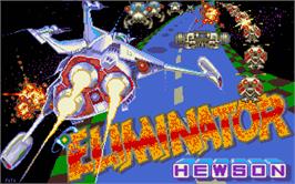 Title screen of Eliminator on the Atari ST.