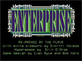 Title screen of Enterprise on the Atari ST.
