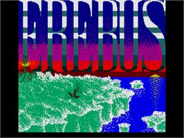Title screen of Erebus on the Atari ST.