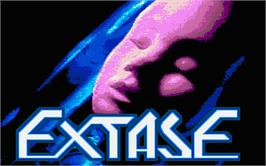 Title screen of Extase on the Atari ST.
