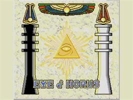 Title screen of Eye Of Horus on the Atari ST.