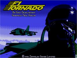 Title screen of F1 Tornado on the Atari ST.