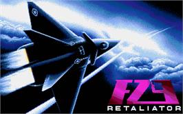 Title screen of F29 Retaliator on the Atari ST.