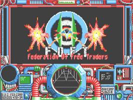 Title screen of FOFT - Federation Of Free Traders on the Atari ST.