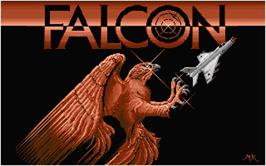 Title screen of Falcon on the Atari ST.