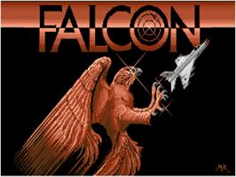 Title screen of Falcon on the Atari ST.