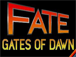 Title screen of Fate: Gates of Dawn on the Atari ST.