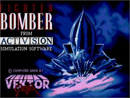 Title screen of Fighter Bomber on the Atari ST.