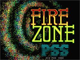 Title screen of Firezone on the Atari ST.