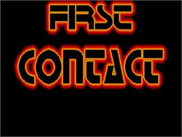 Title screen of First Contact on the Atari ST.