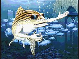 Title screen of Fish! on the Atari ST.