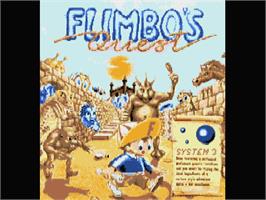 Title screen of Flimbo's Quest on the Atari ST.