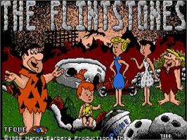 Title screen of Flintstones, The on the Atari ST.