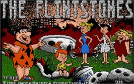 Title screen of Flintstones on the Atari ST.