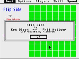 Title screen of Flip Side on the Atari ST.