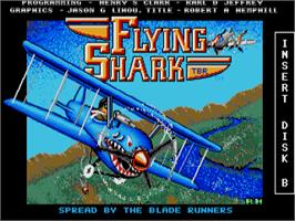 Title screen of Flying Shark on the Atari ST.