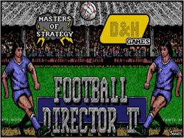 Title screen of Football Director 2 on the Atari ST.