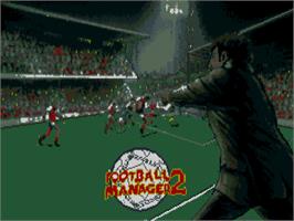 Title screen of Football Manager 2 on the Atari ST.