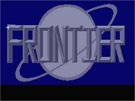Title screen of Frontier - Elite 2 on the Atari ST.