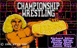 Title screen of GBA Championship Basketball: Two-on-Two on the Atari ST.
