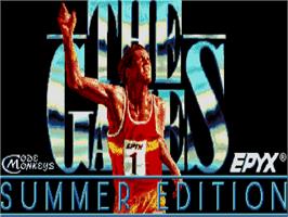 Title screen of Games, The - Summer Edition on the Atari ST.
