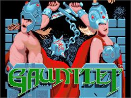 Title screen of Gauntlet on the Atari ST.