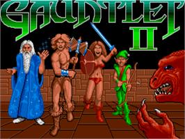 Title screen of Gauntlet 2 on the Atari ST.