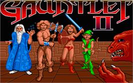 Title screen of Gauntlet II on the Atari ST.