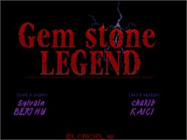 Title screen of Gem Stone Legend on the Atari ST.