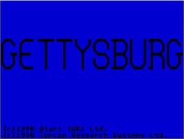 Title screen of Gettysburg on the Atari ST.