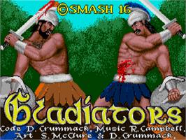 Title screen of Gladiators on the Atari ST.