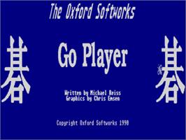 Title screen of Go Player on the Atari ST.