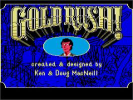 Title screen of Gold Rush! on the Atari ST.