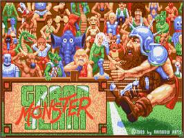 Title screen of Grand Monster Slam on the Atari ST.