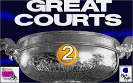 Title screen of Great Courts 2 on the Atari ST.