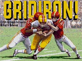 Title screen of Gridiron! on the Atari ST.