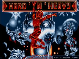 Title screen of Hard 'n Heavy on the Atari ST.