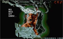 Title screen of Hawkeye on the Atari ST.