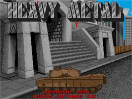 Title screen of Heavy Metal on the Atari ST.