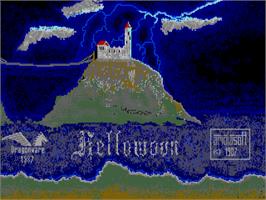 Title screen of Hellowoon - Das Geheimnis Des Zauberstabs on the Atari ST.
