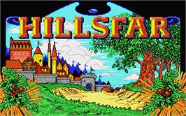Title screen of Hillsfar on the Atari ST.