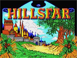Title screen of Hillsfar on the Atari ST.