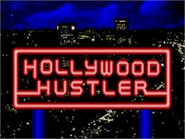 Title screen of Hollywood Hustler on the Atari ST.