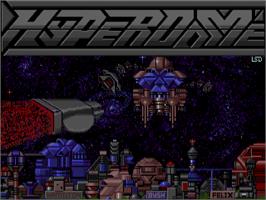 Title screen of Hyperdome on the Atari ST.