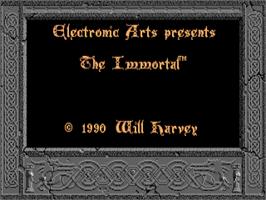 Title screen of Immortal, The on the Atari ST.